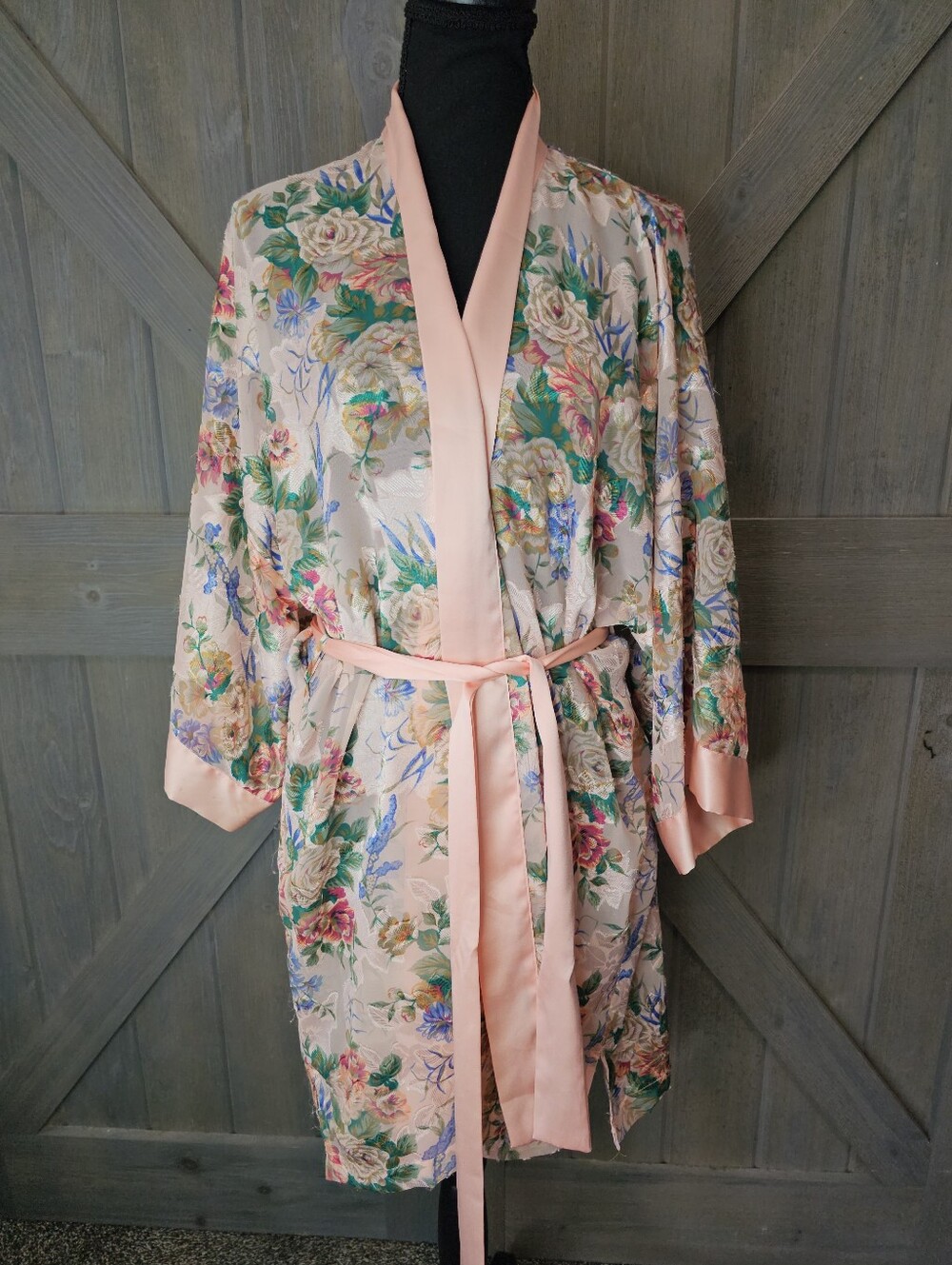 Vintage Victoria's Secret Floral Robe One Size